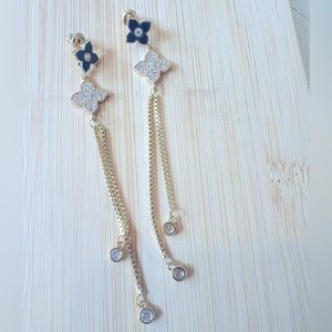Clover designer inspired drop earrings